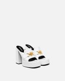  Giày Nữ Versace Aevitas Platform Mules 'White' 