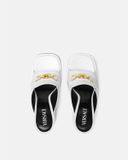  Giày Nữ Versace Aevitas Platform Mules 'White' 