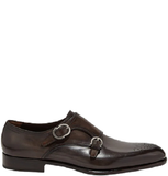  Giày Salvatore Ferragamo Nam Double Monkstrap Stone 'Brown' 