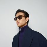  Kính Gucci Oval Frame Sunglasses 'Tortoiseshell' 