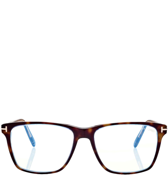  Kính Nam Tom Ford Blue Block Square Opticals 'Light Havana' 