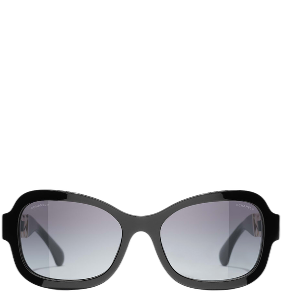  Kính Nữ Chanel Rectangle Sunglasses 'Black Gold' 