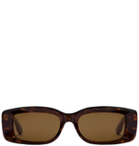  Kính Nữ Gucci Rectangular Frame Sunglasses 'Brown' 