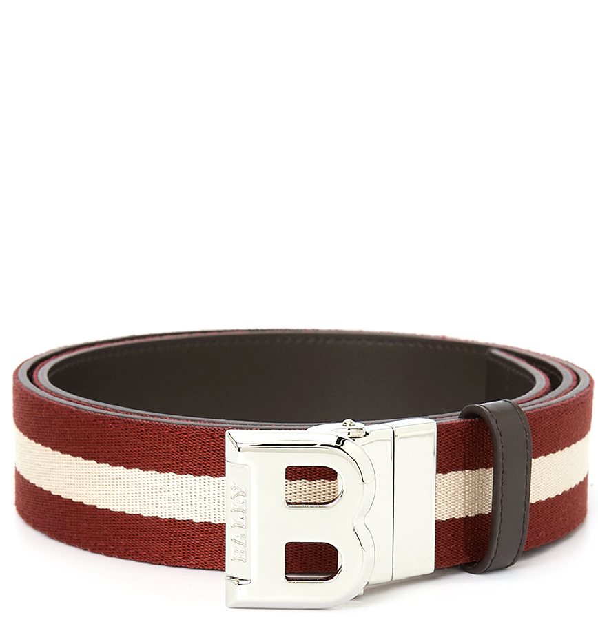 Thắt Lưng Nam Bally Reversible Belt 'White Red' BISING-35-TSPO-995