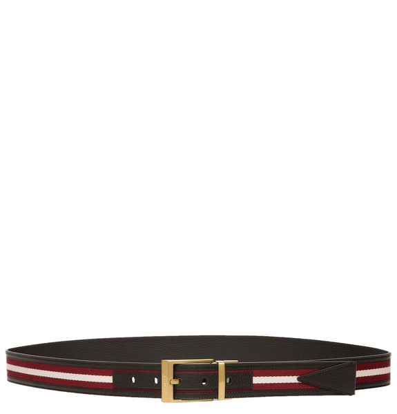  Thắt Lưng Nam Bally Shiffie 35mm Reversible Belt 'Black Red' 