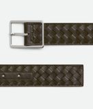  Thắt Lưng Nam Bottega Veneta Intrecciato Piccolo Belt 'Kaki' 