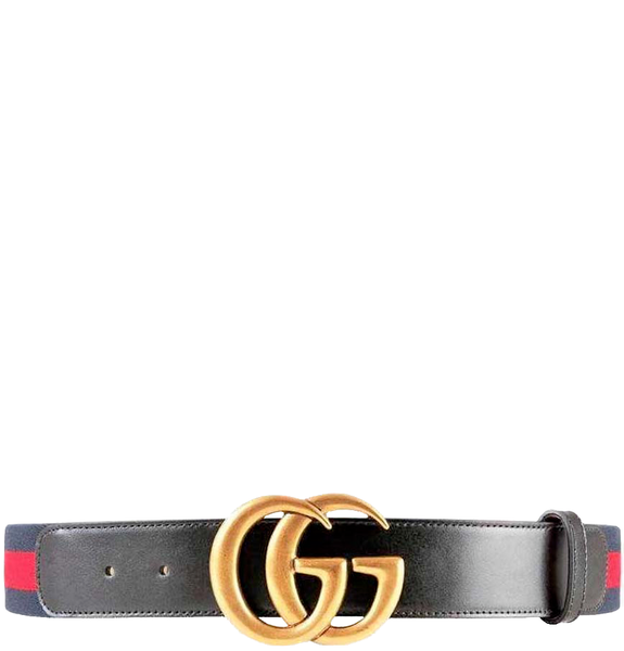  Thắt Lưng Nam Gucci New Belts Calfskin 'Black Red' 