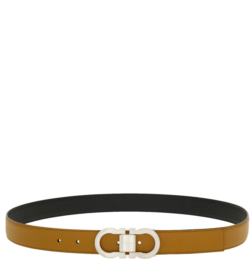  Thắt Lưng Nam Salvatore Ferragamo Adjustable Gancini Belt 'Burnt Ocher' 