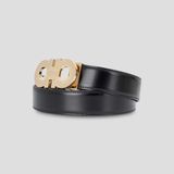  Thắt Lưng Nam Salvatore Ferragamo Gold Logo 'Black' 