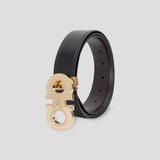  Thắt Lưng Nam Salvatore Ferragamo Gold Logo 'Black' 