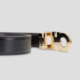 Thắt Lưng Nam Salvatore Ferragamo Gold Logo 'Black' 