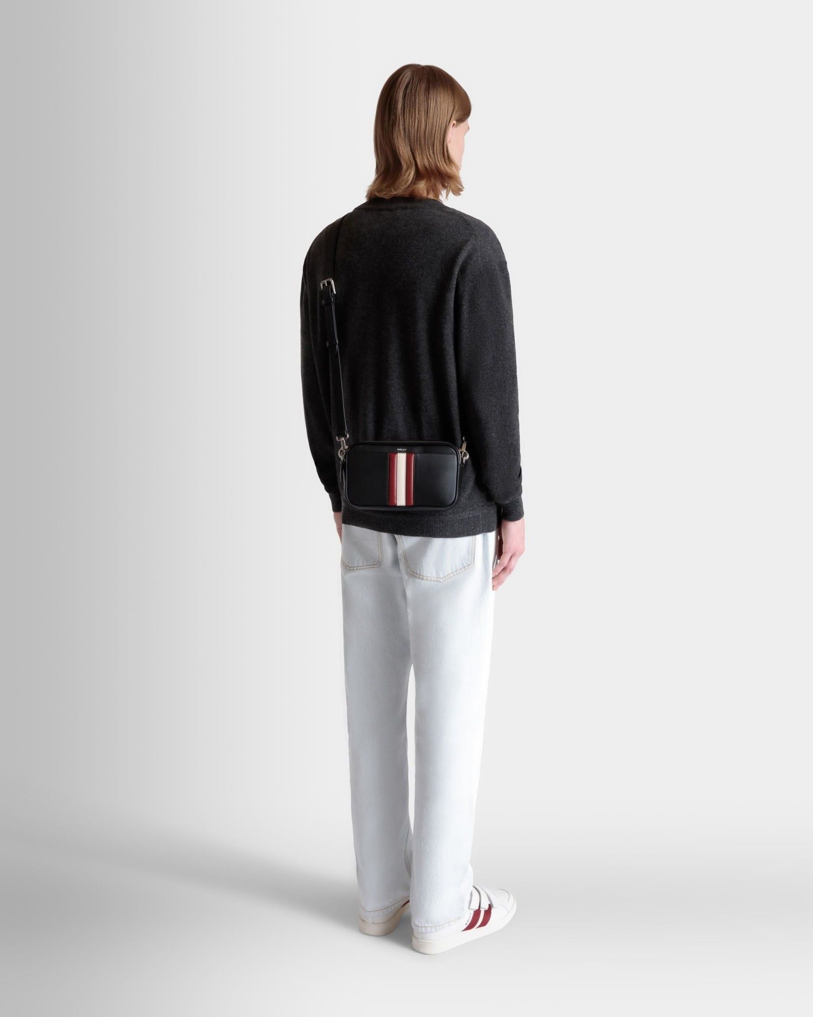  Túi Bally Mythos Crossbody Bag In Recycled Leather 'Black' 
