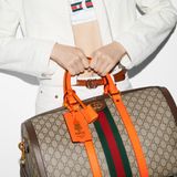  Túi Gucci Savoy Medium Duffle Bag 'Beige Orange' 