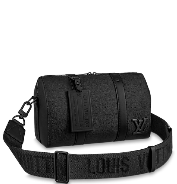 Túi Nam Louis Vuitton City Keepall Aerogram Grained Calf Leather 'Black' 