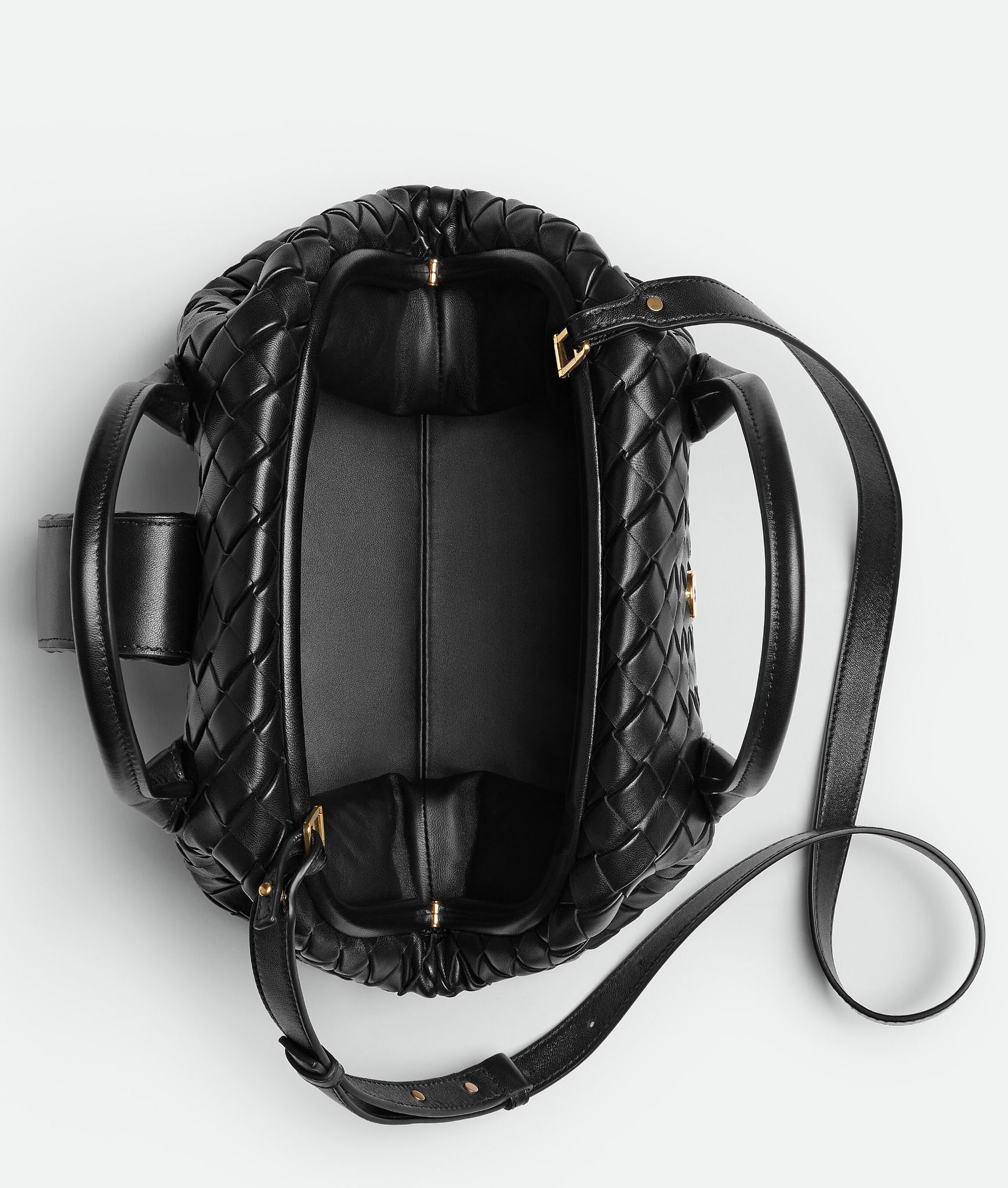  Túi Nữ Bottega Veneta Lauren 1980 Teen Bauletto 'Black' 