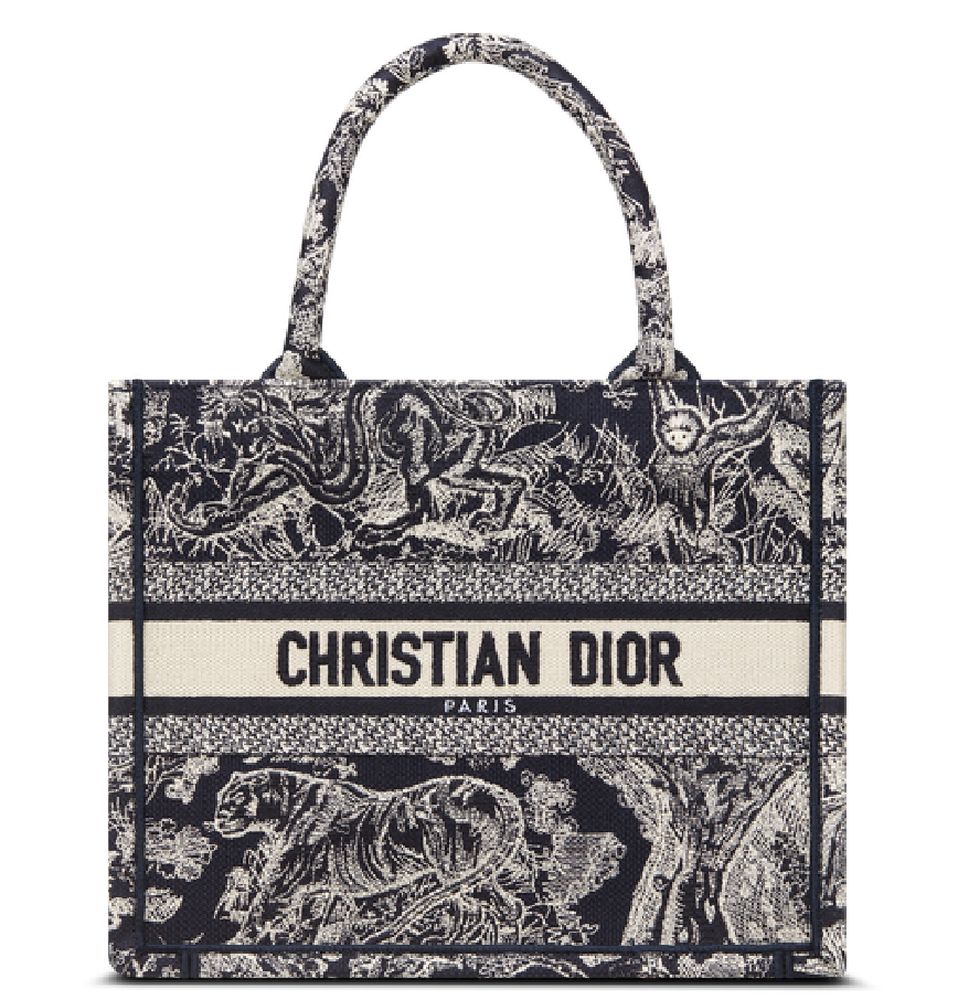 5400 Christian Dior LARGE Lady DLite Toile de Jouy Reverse embroidery bag   ASA College Florida