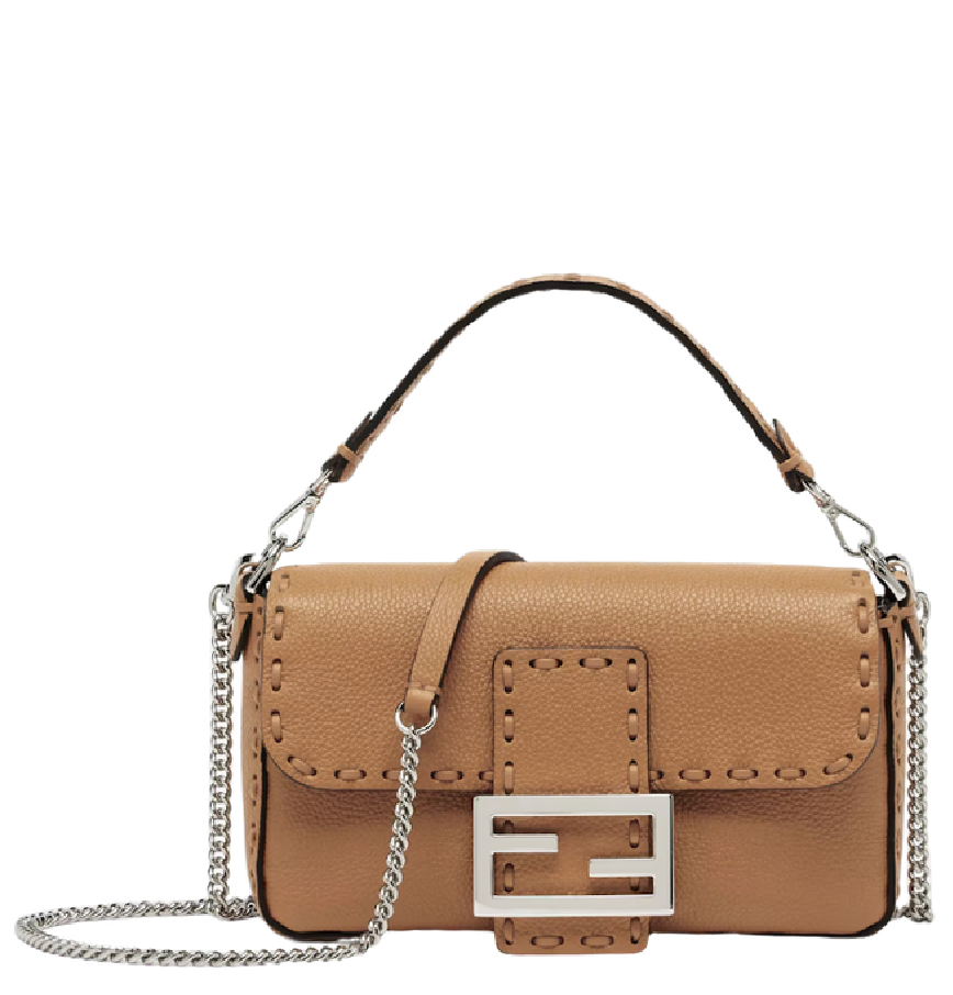  Túi Nữ Fendi Baguette Mini Selleria Bag 'Cappuccino' 