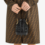  Túi Nữ Fendi Lack Leather And Mesh Mini 'Black' 