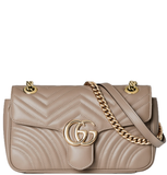  Túi Nữ Gucci GG Marmont Small Shoulder Bag 'Taupe' 