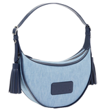  Túi Nữ Kenzo 18 Medium Denim Leather Hobo Bag 'Blue' 