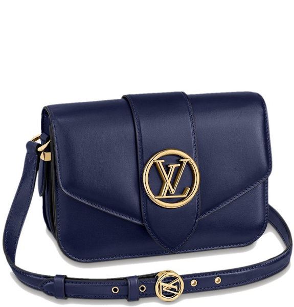  Túi Nữ Louis Vuitton Lv Pont 9 Other Leathers 'Bleu Minuit' 