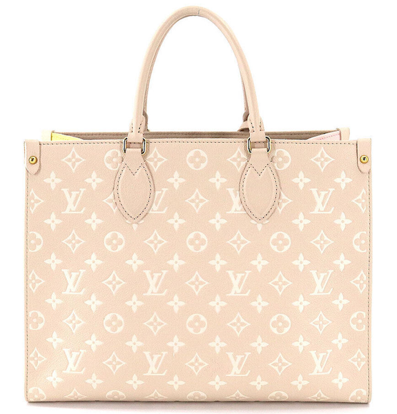  Túi Nữ Louis Vuitton Onthego MM Tote Monogram 'Empreinte Rose Beige' 