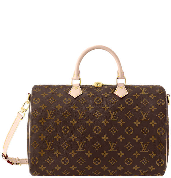  Túi Nữ Louis Vuitton Speedy Bandouliere 35 Monogram Canvas 'Beige' 
