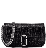  Túi Nữ Marc Jacobs Croc-embossed J Marc Mini Bag 'Black' 