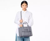  Túi Nữ Marc Jacobs Leather Medium Tote Bag 'Wolf Grey' 