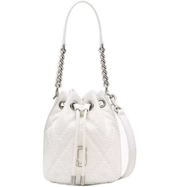  Túi Nữ Marc Jacobs Quilted Leather J Marc Bucket Bag 'Cotton' 