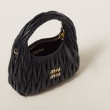  Túi Nữ Miu Miu Wander Matelassé Bag 'Black' 