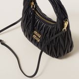  Túi Nữ Miu Miu Wander Matelassé Bag 'Black' 