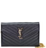  Túi Nữ Saint Laurent Cassandre Wallet 'Gold Black' 