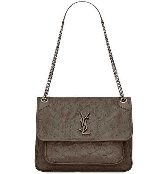  Túi Nữ Saint Laurent Niki Medium In Vintage Leather 'Musk' 