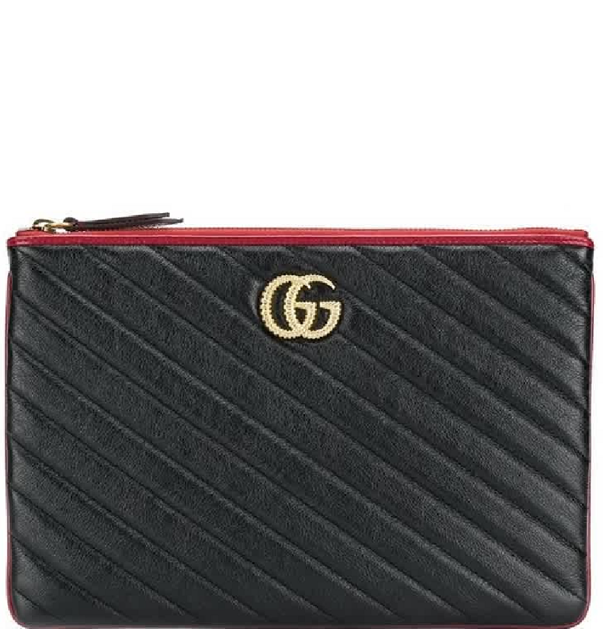 gg marmont leather pouch
