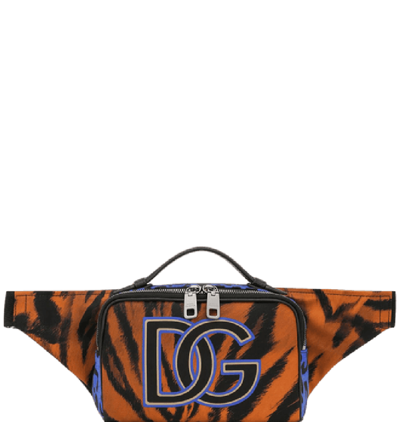  Túi Nam Docle & Gabbana Tiger-Print Nylon Belt Bag 'Multicolor' 