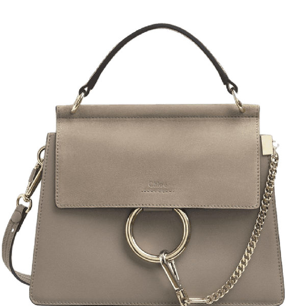  Túi Nữ Chloe Faye Small Bag In Smooth Suede Calfskin 'Tan' 