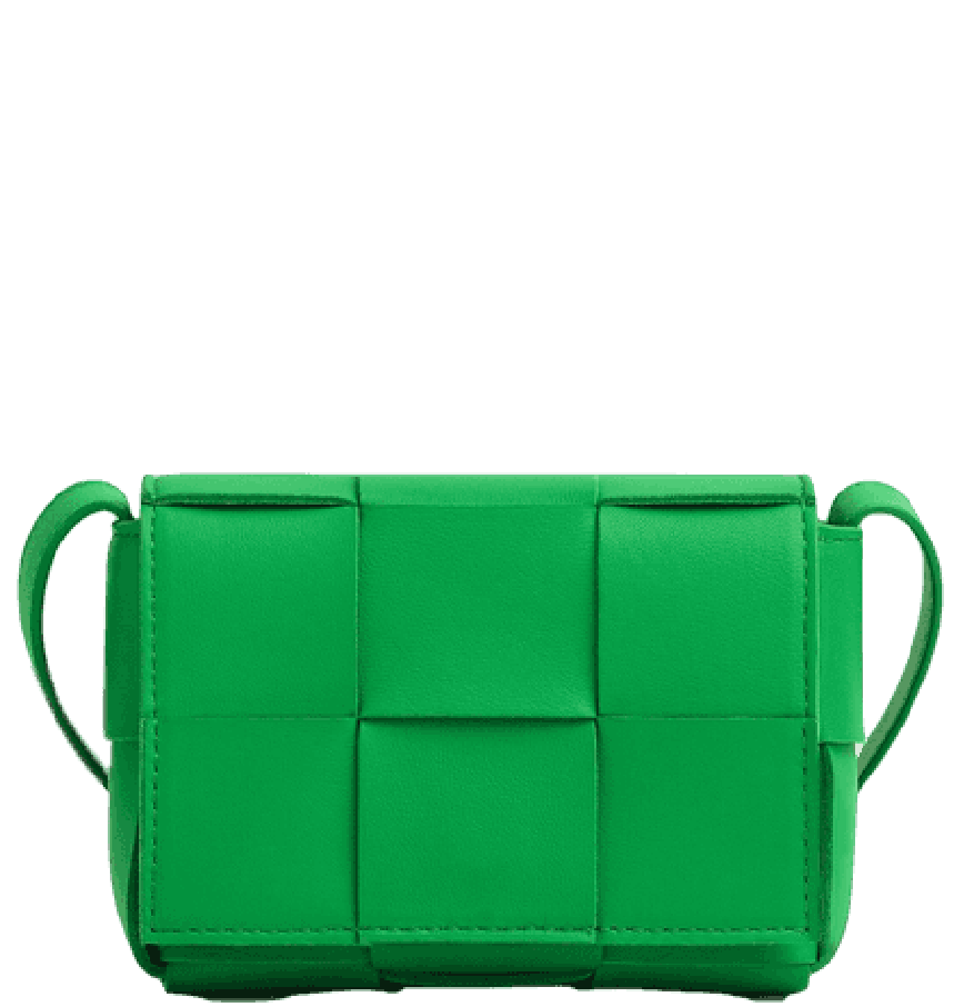  Túi Nữ Bottega Veneta Mini Intreccio Leather Cross-Body 'Green' 