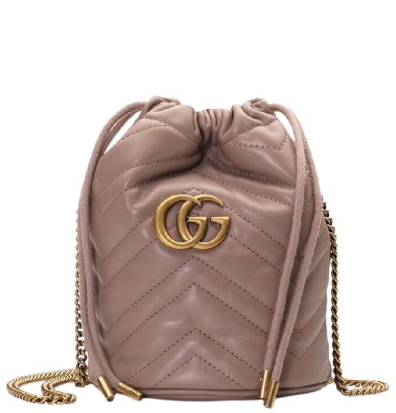  Túi Nữ Gucci Mini GG Marmont Bucket Bag 'Pink' 