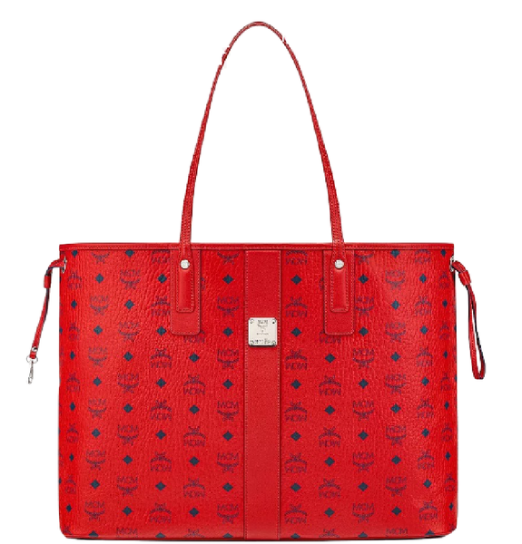  Túi Nữ MCM Large Reversible Liz Shopper In Visetos 'Red' 