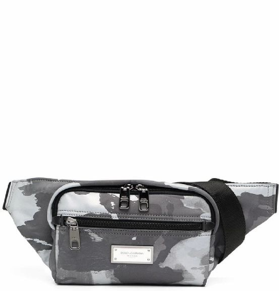  Túi Nam Dolce & Gabbana Camouflage Print Nylon Belt Bag 'Grey' 