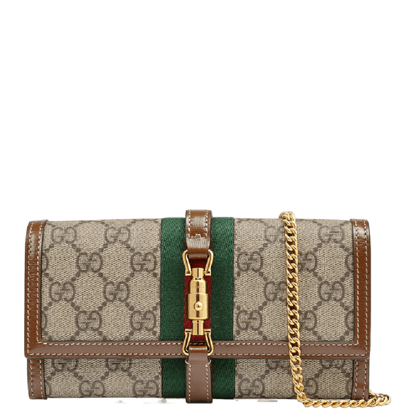  Túi Nữ Gucci Jackie 1961 Chain Wallet 'Beige' 