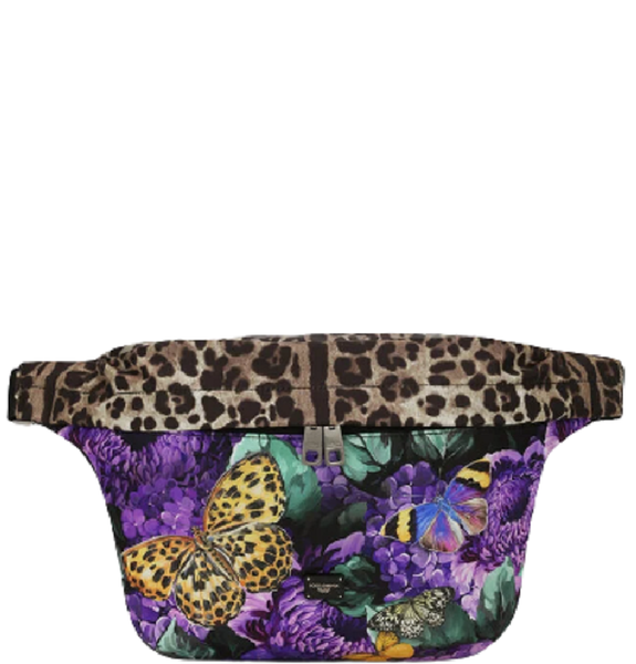 Túi Nam Dolce & Gabbana Butterfly Print Nylon Belt Bag 'Multicolor' 