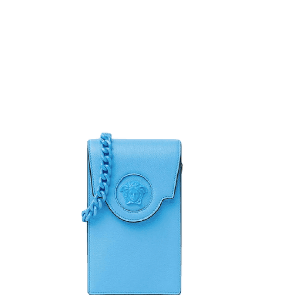  Túi Nữ Versace La Medusa Phone Pouch DV 'Blue' 