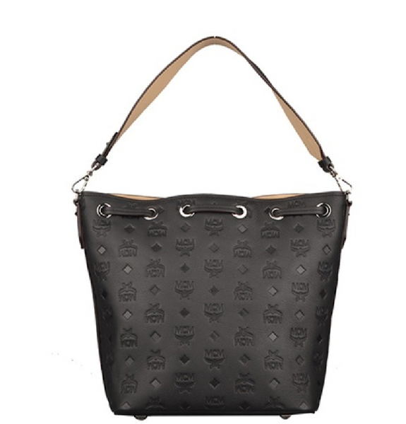  Túi Nữ MCM Essential Drawstring Bag Leather 'Black' 