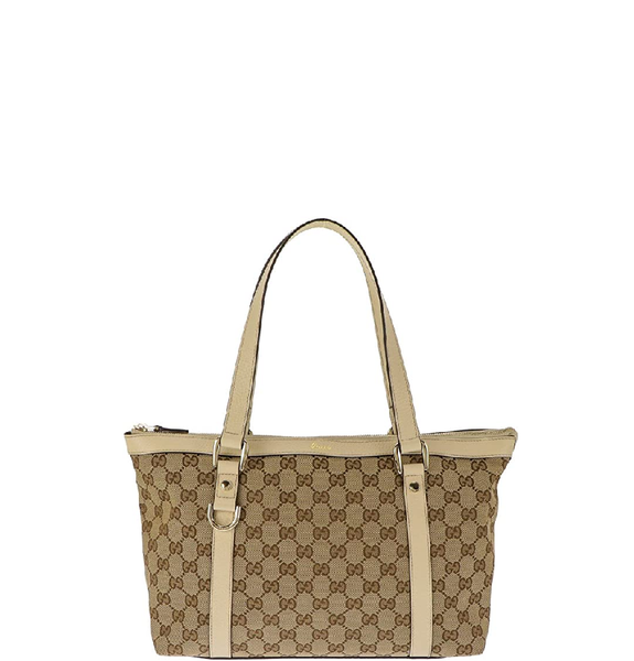  Túi Nữ Gucci Tote Bag GG Canvas 'Beige' 
