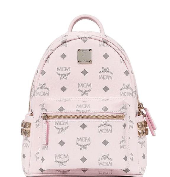  Balo Nữ MCM Stark Side Studs Backpack Visetos 'Pink' 