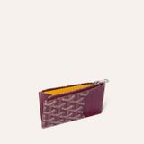  Ví Goyard Bourbon Zipped Card Holder 'Burgundy' 
