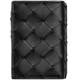  Ví Nam Bottega Veneta Intrecciato Tiny Tri-Fold Wallet 'Black' 