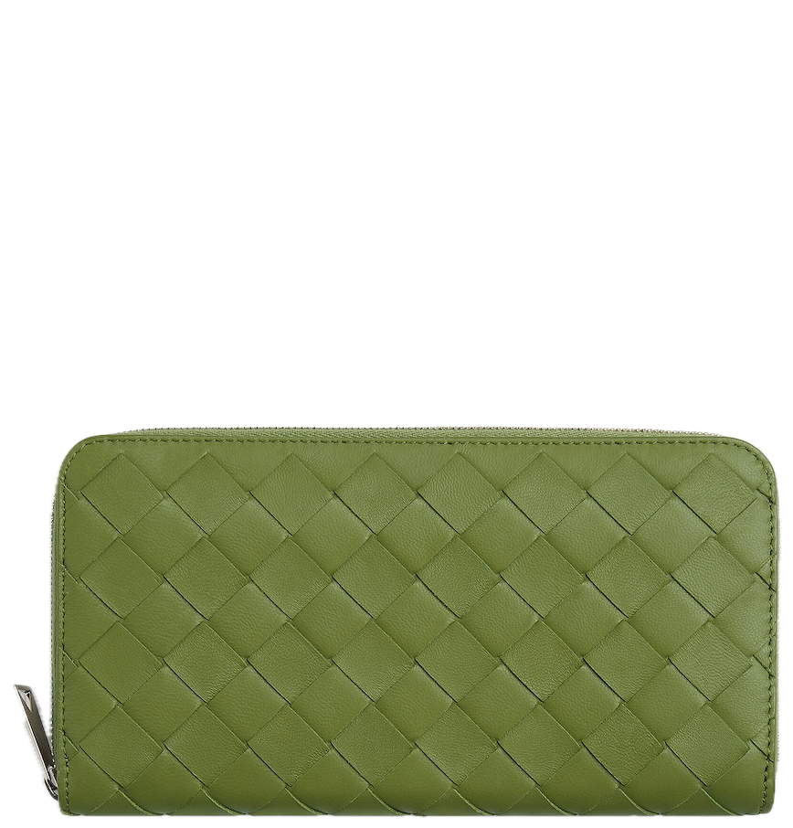 Ví Nam Bottega Veneta Intrecciato Zip Around Wallet 'Tea Leaf' 